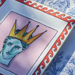 Il Viaggio di Nettuno Pink Square Vide Poche by Luke Edward Hall