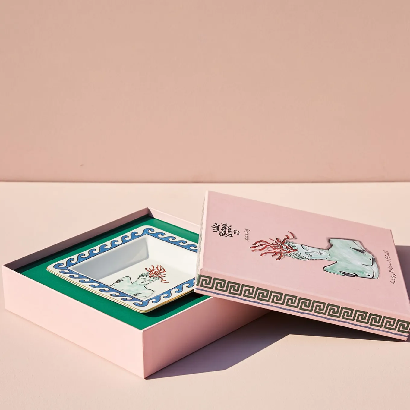 Il Viaggio di Nettuno White Square Vide Poche by Luke Edward Hall