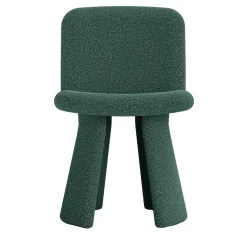 Ila deep teal bouclé fabric chair