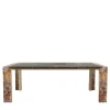 Ilan Sahara Brown Marble Dining Table by Paolo Ciacci