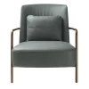 Ilary Green Leather Armchair