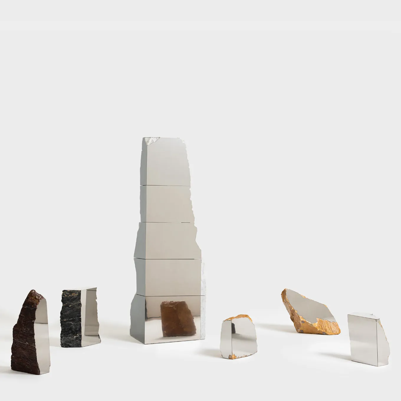 Immersione Giallo Siena Marble Mirror