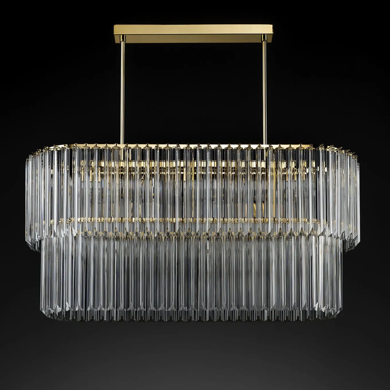 Imperial Oval Trihedron Chandelier