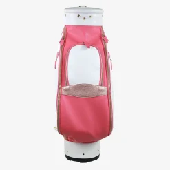 Imperiale Pink & White Leather Golf Bag
