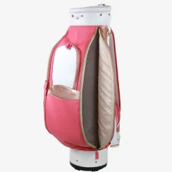 Imperiale Pink & White Leather Golf Bag