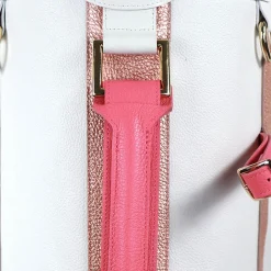 Imperiale Pink & White Leather Golf Bag