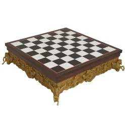 Impero Romano Metal Chess Set in Brown