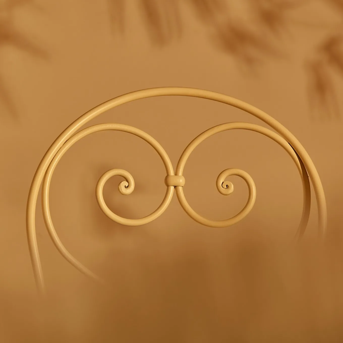 Inbloom Cushioned Wrought Iron White Chair