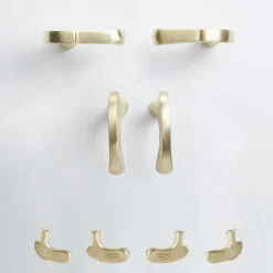 Inca Evolution Set of 4 Brass Door Knobs #2 by Nicole Valenti