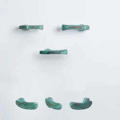 Inca Set of 4 Green Door Knobs #1 by Nicole Valenti