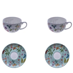 Incanto Di Primavera Set of 2 Espresso Cups with Saucers