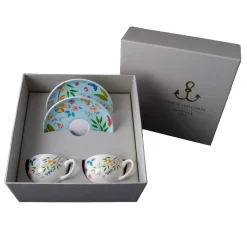 Incanto Di Primavera Set of 2 Espresso Cups with Saucers