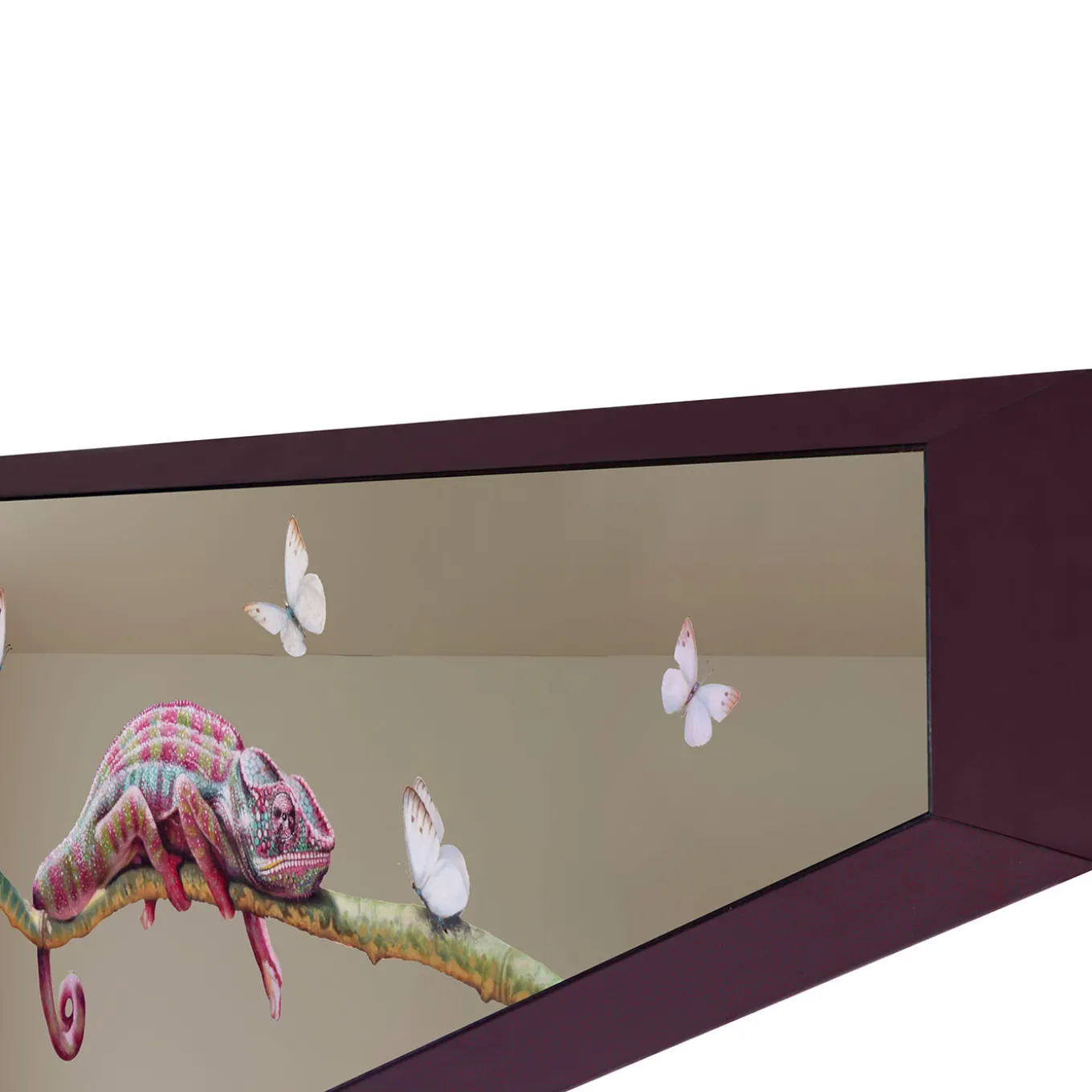 Incontro Cangiante Oil Painting on Mirror By Giuseppe Caiafa