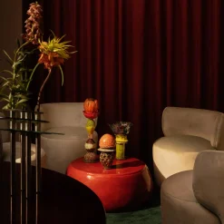 Incontro Large Cherry Pouf