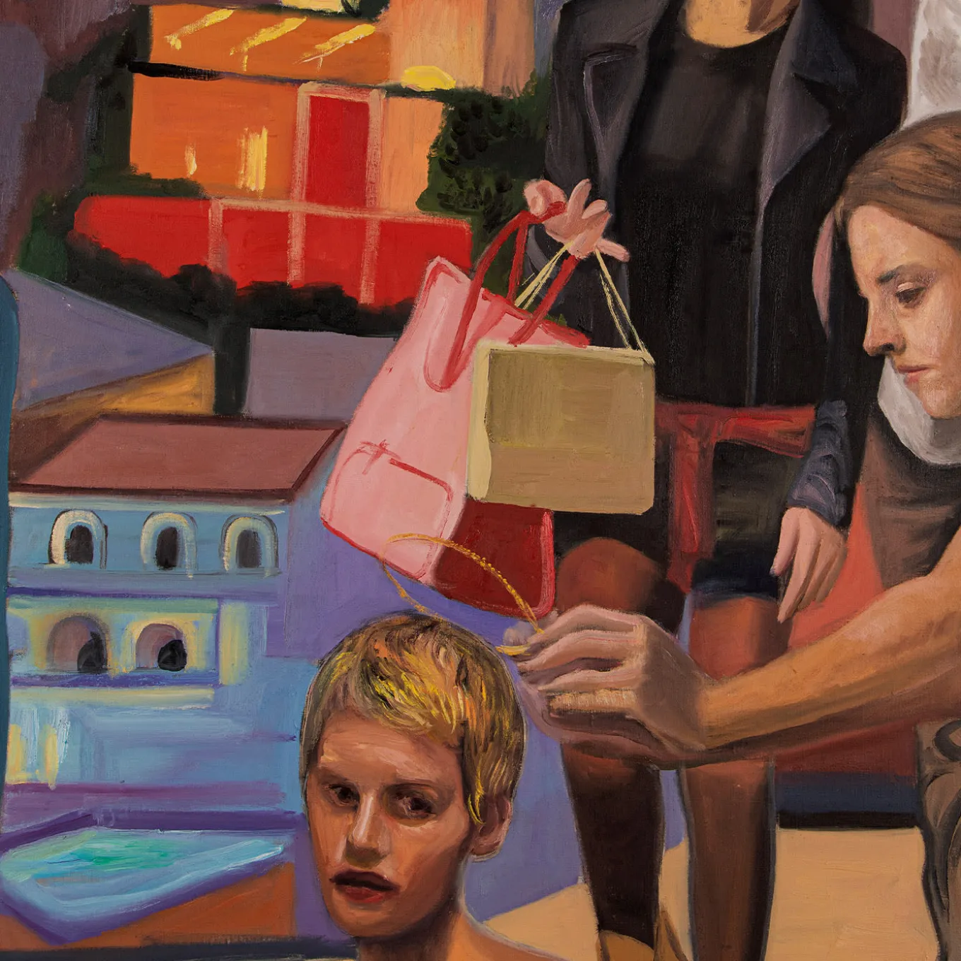 Incoronazione di Positano Oil on Linen Painting
