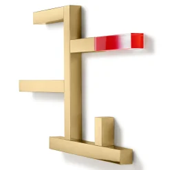 Incrocio Gold Bookshelves By Andrea Branzi