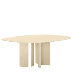 India Sasso Light Yellow Metal In & Outdoor Dining Table