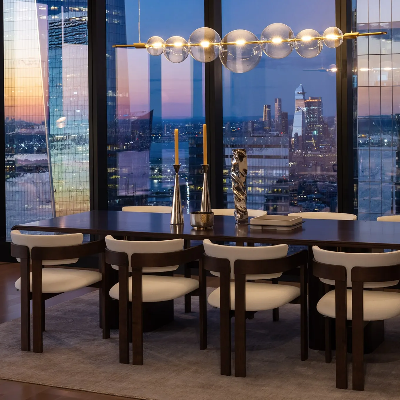 Ines White Chair in Tobacco-Stained Ash Wood