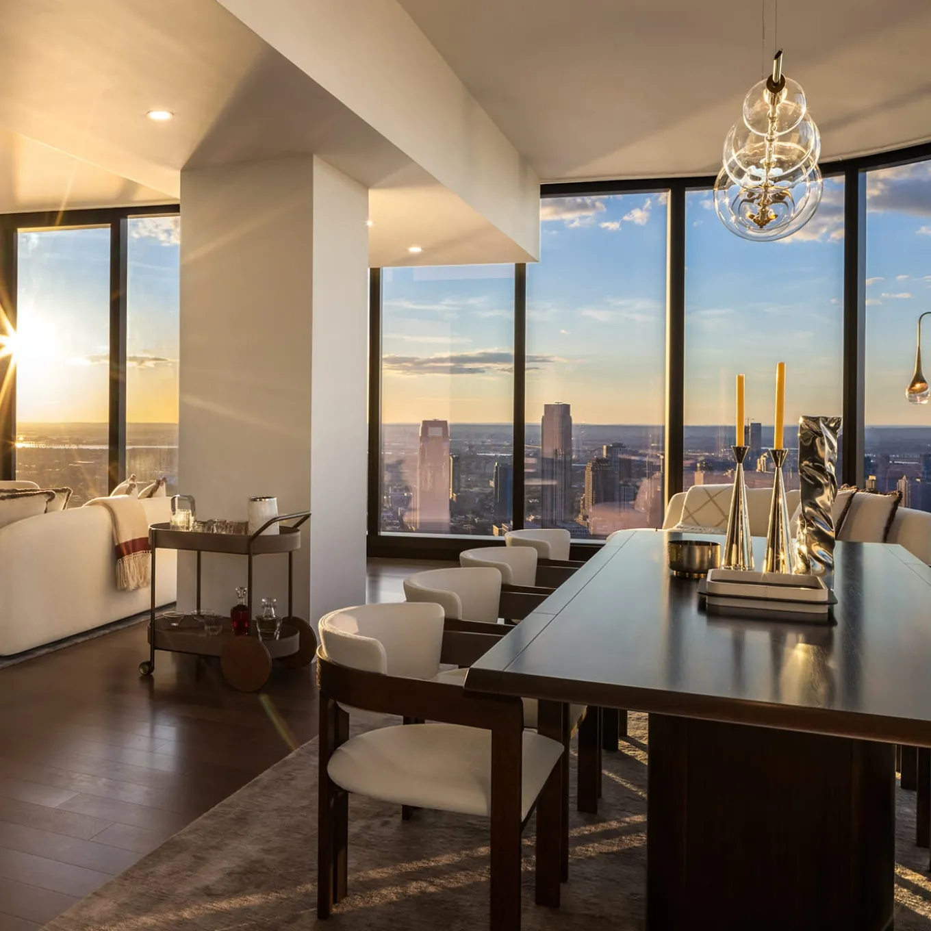 Ines White Chair in Tobacco-Stained Ash Wood