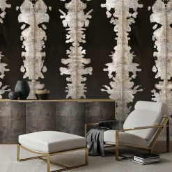 Ink Blots Shibori Wallpaper