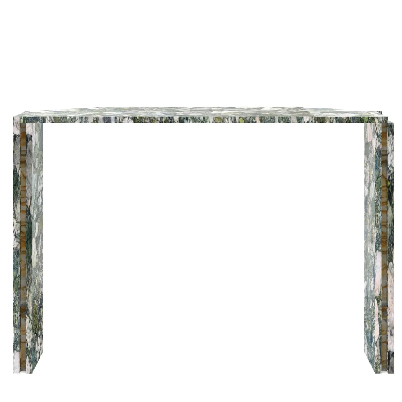 Innis Marinace Verde Marble Console by Paolo Ciacci