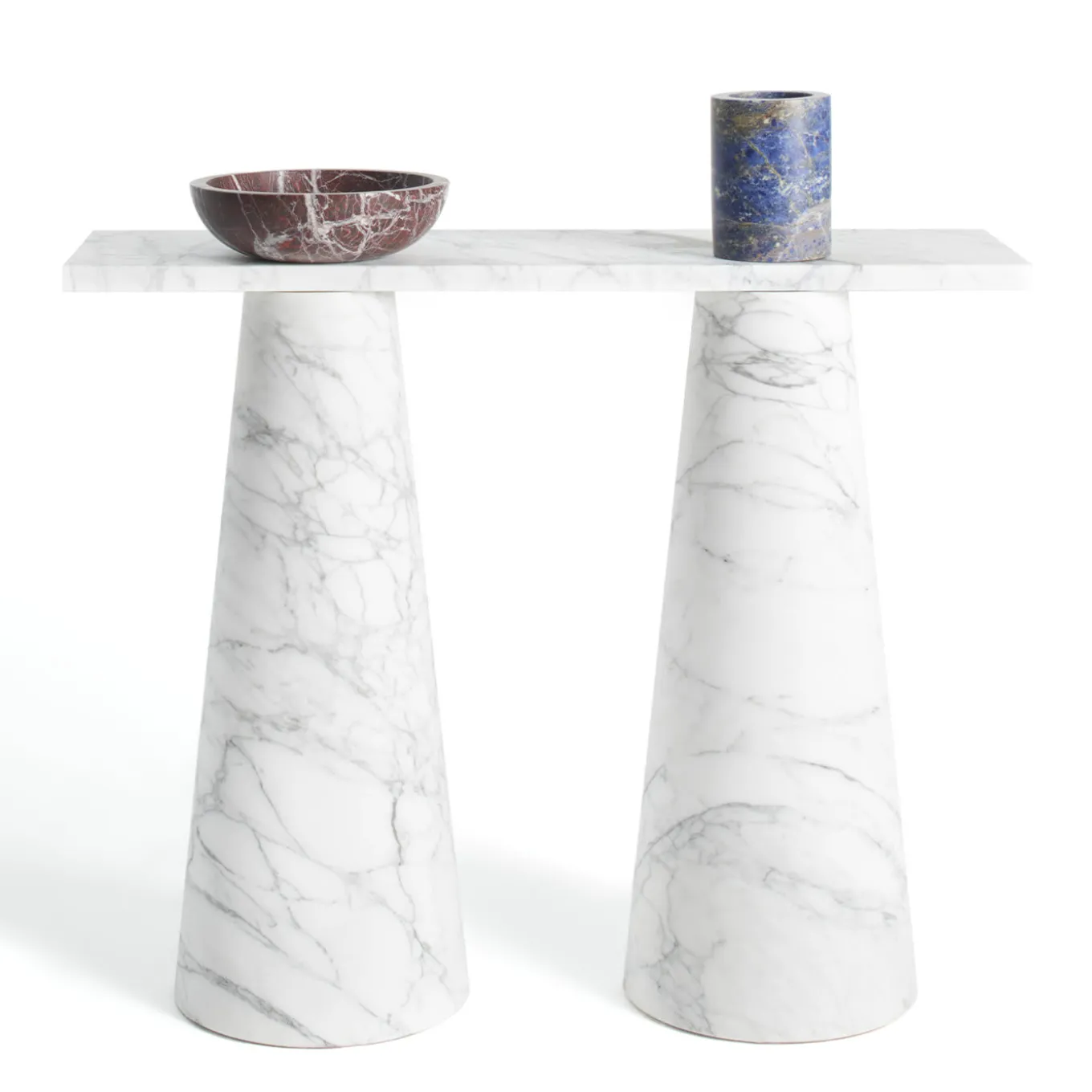 Inside Out Blue Sodalite Vase by Karen Chekerdjian