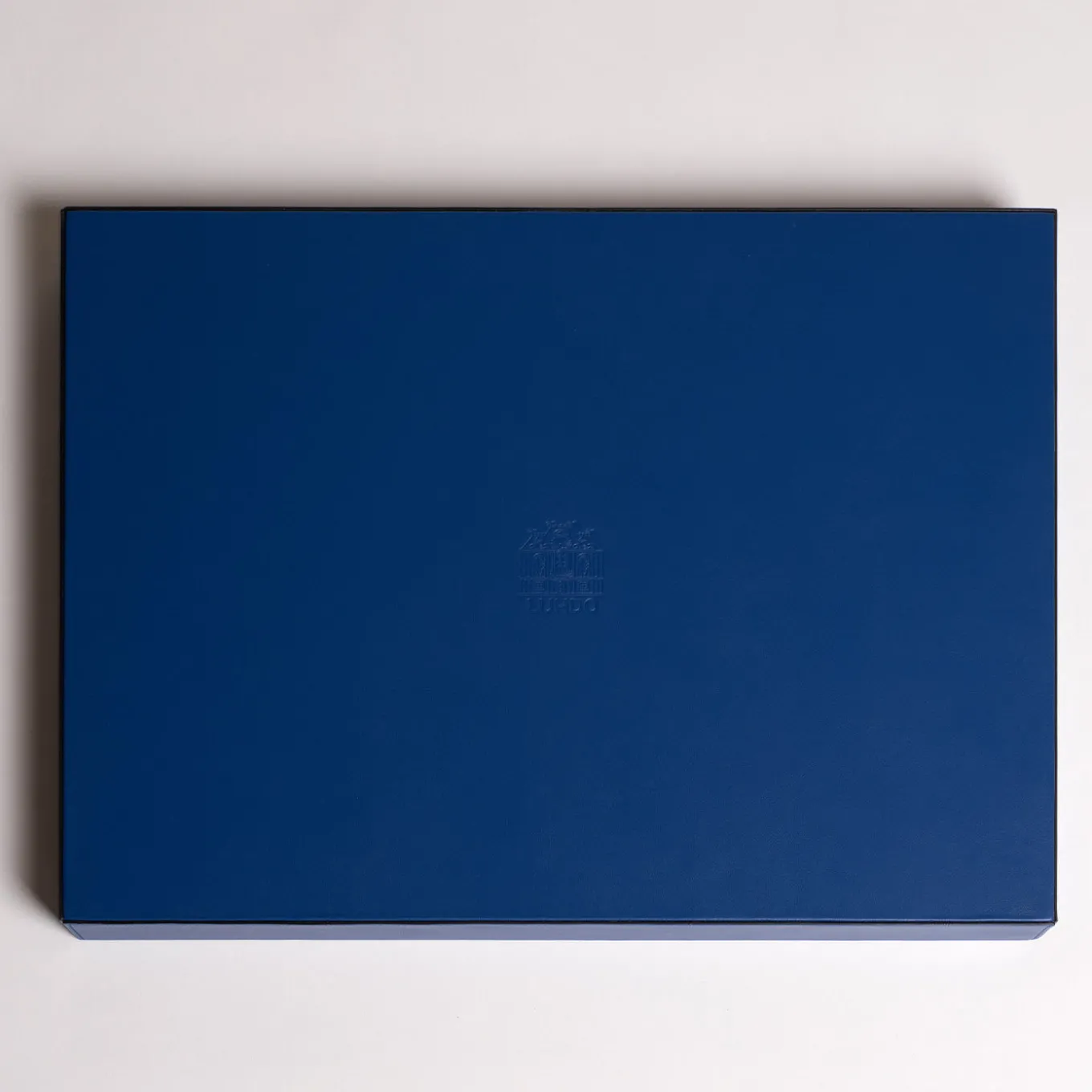 Intarsio Briolette Pecan and Ocean Blue Tray