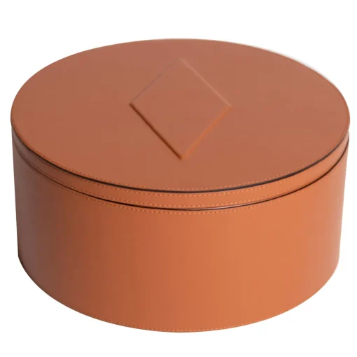 Intarsio Pecan Circle Box