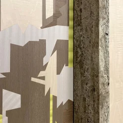 Intarsio Wood Inlaid Polychrome Decorative Panel