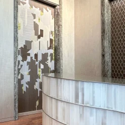 Intarsio Wood Inlaid Polychrome Decorative Panel