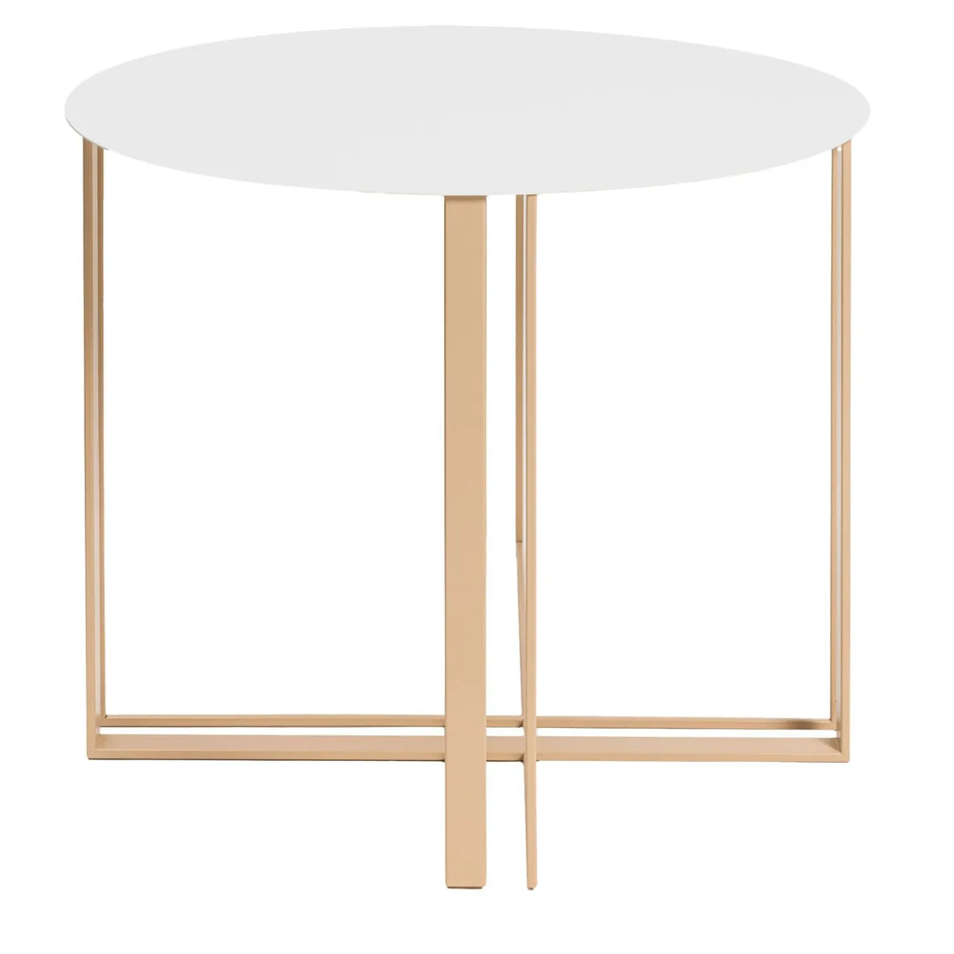Intersection White & Champagne Bistro Table
