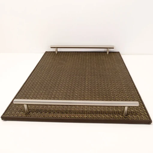 Intreccio Braided Leather Tray