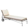 Intreccio Gray Steel Outdoor Chaise Lounge
