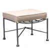 Intreccio Gray Steel Outdoor Ottoman
