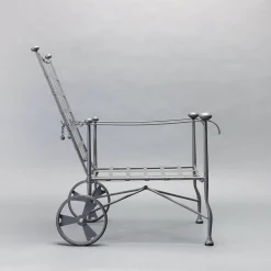 Intreccio Lounge Armchair in Stainless Steel