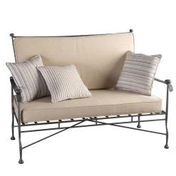 Intreccio Outdoor 2-Seater Sofa in Stainless Steel
