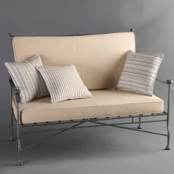 Intreccio Outdoor 2-Seater Sofa in Stainless Steel