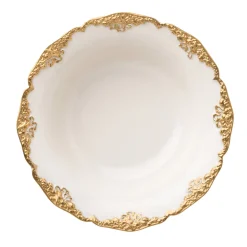 Irene Set of 2 White & Gold Bowls