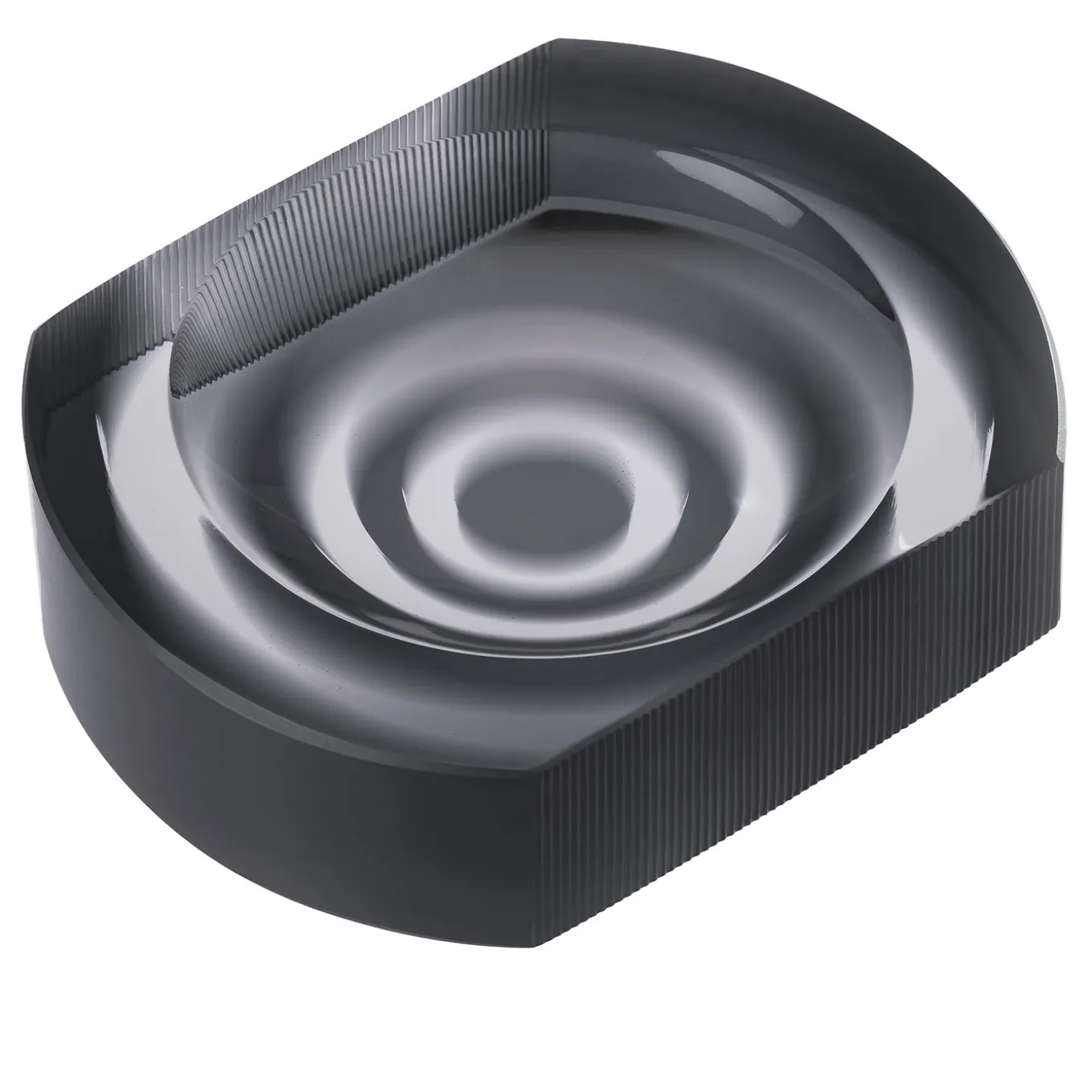 Iride Cut Ashtray Steel Gray by Federico Peri