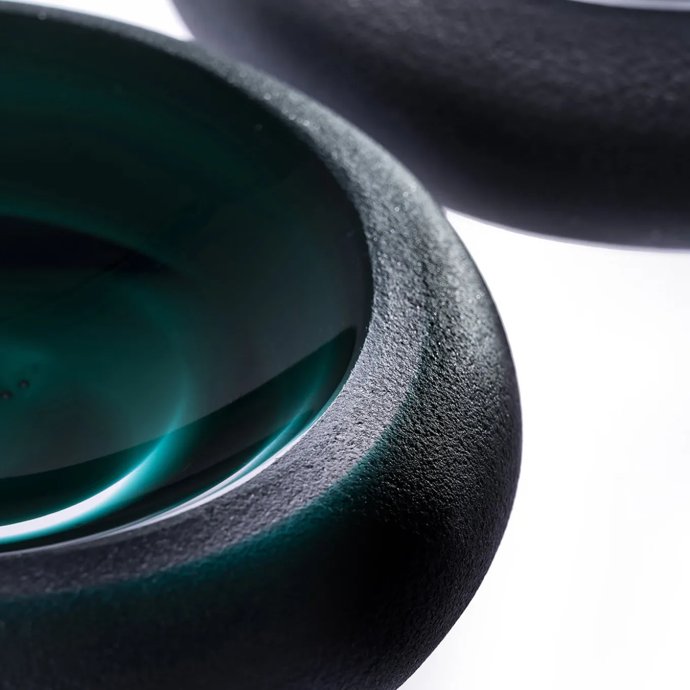 Iride Sand Ashtray Emerald Green by Federico Peri