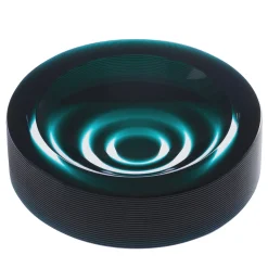 Iride Stripe Ashtray Emerald Green by Federico Peri