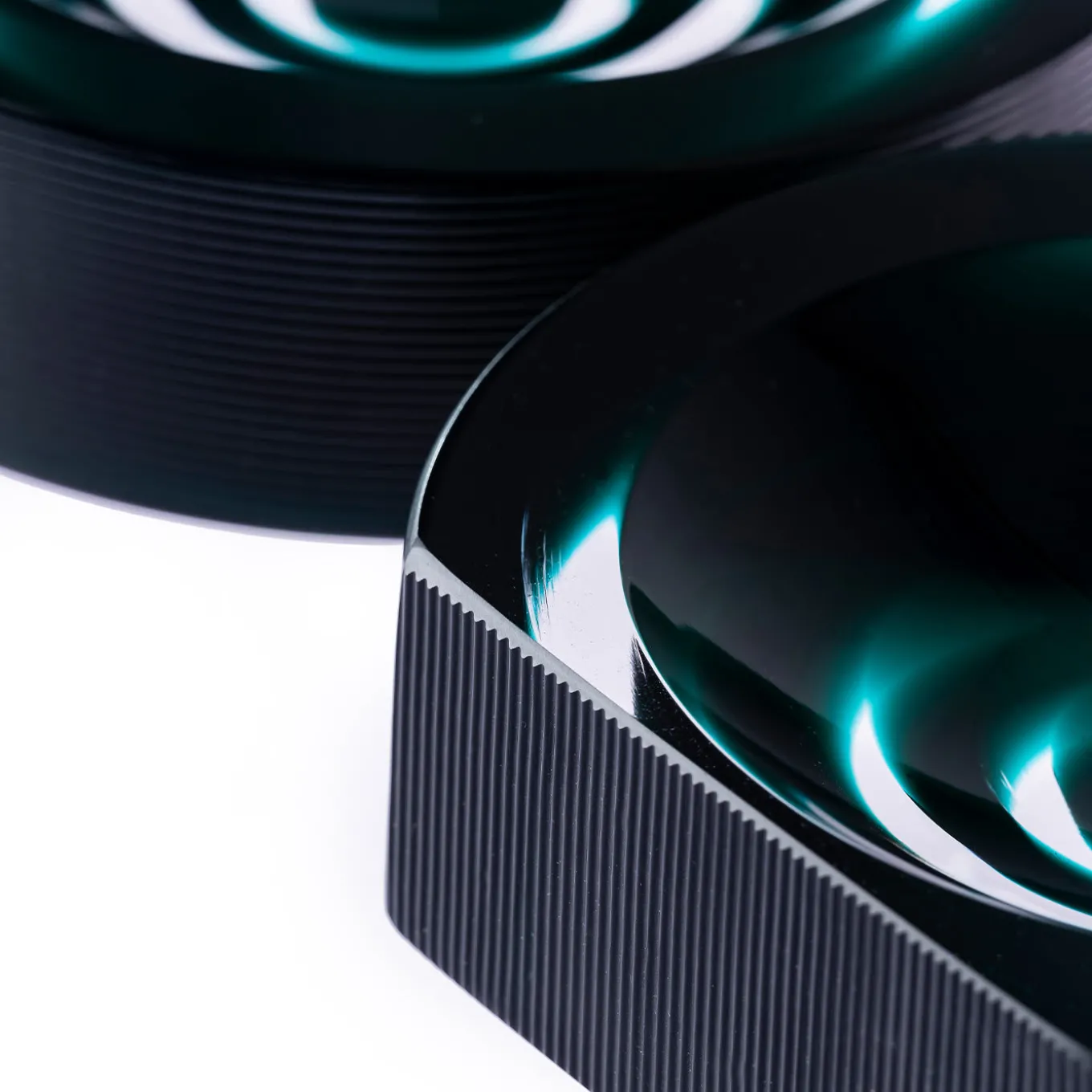 Iride Stripe Ashtray Emerald Green by Federico Peri