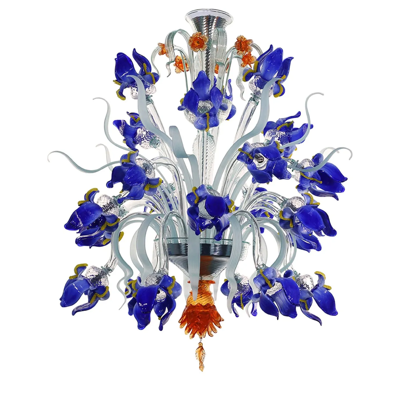 Iris Blue Large Chandelier