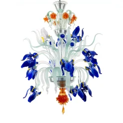 Iris Blue Small Chandelier