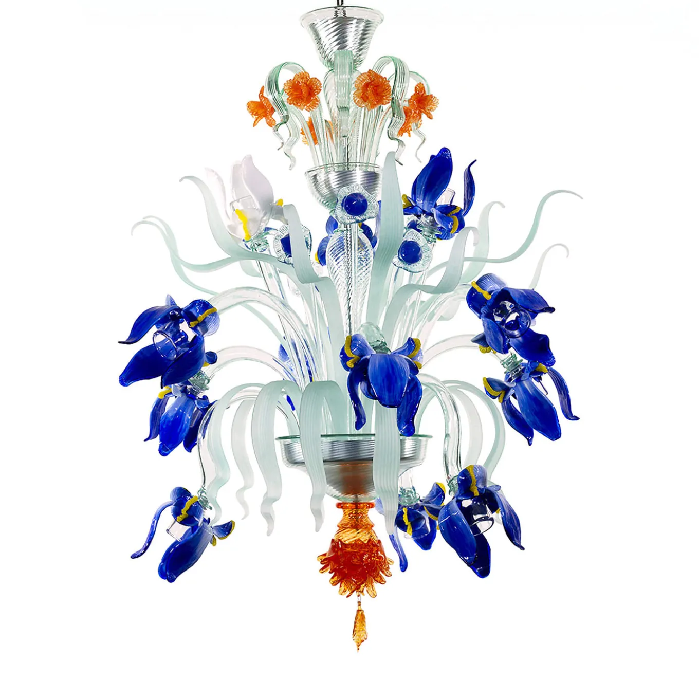 Iris Blue Small Chandelier