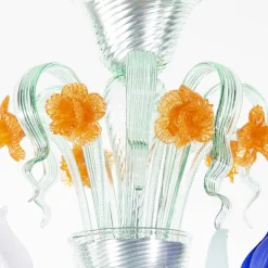 Iris Blue Small Chandelier