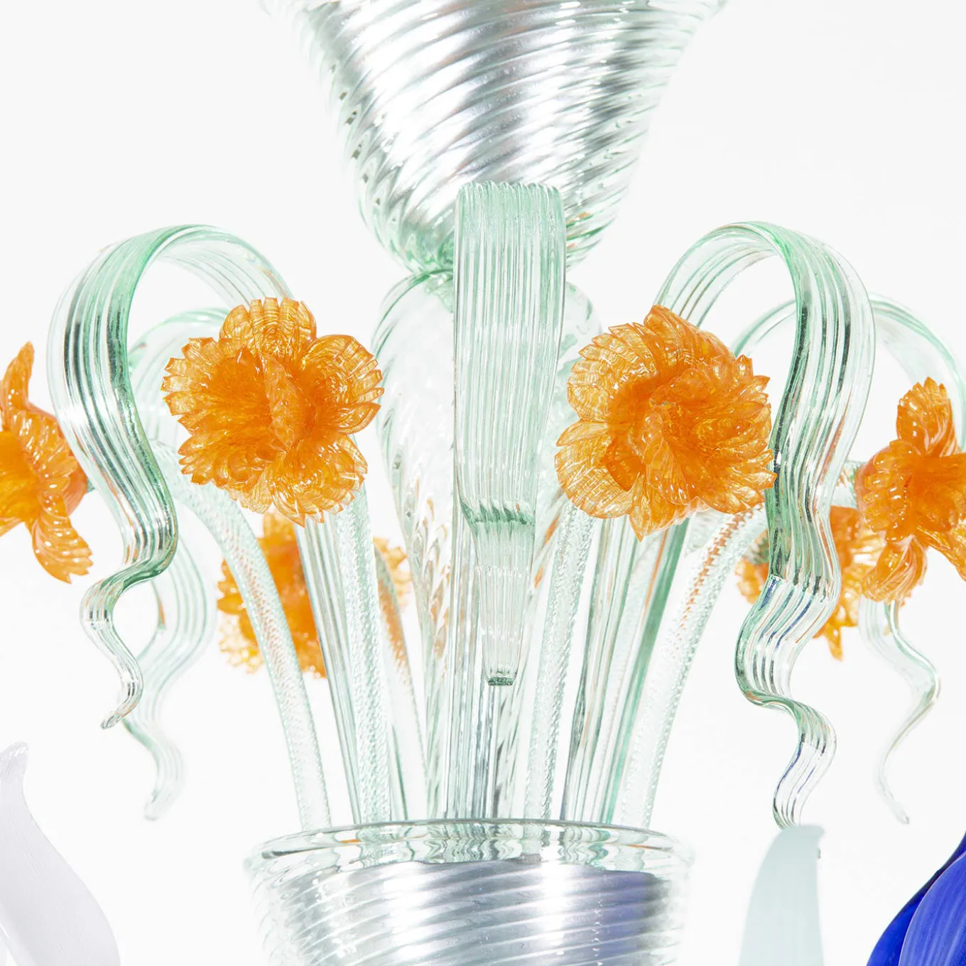 Iris Blue Small Chandelier