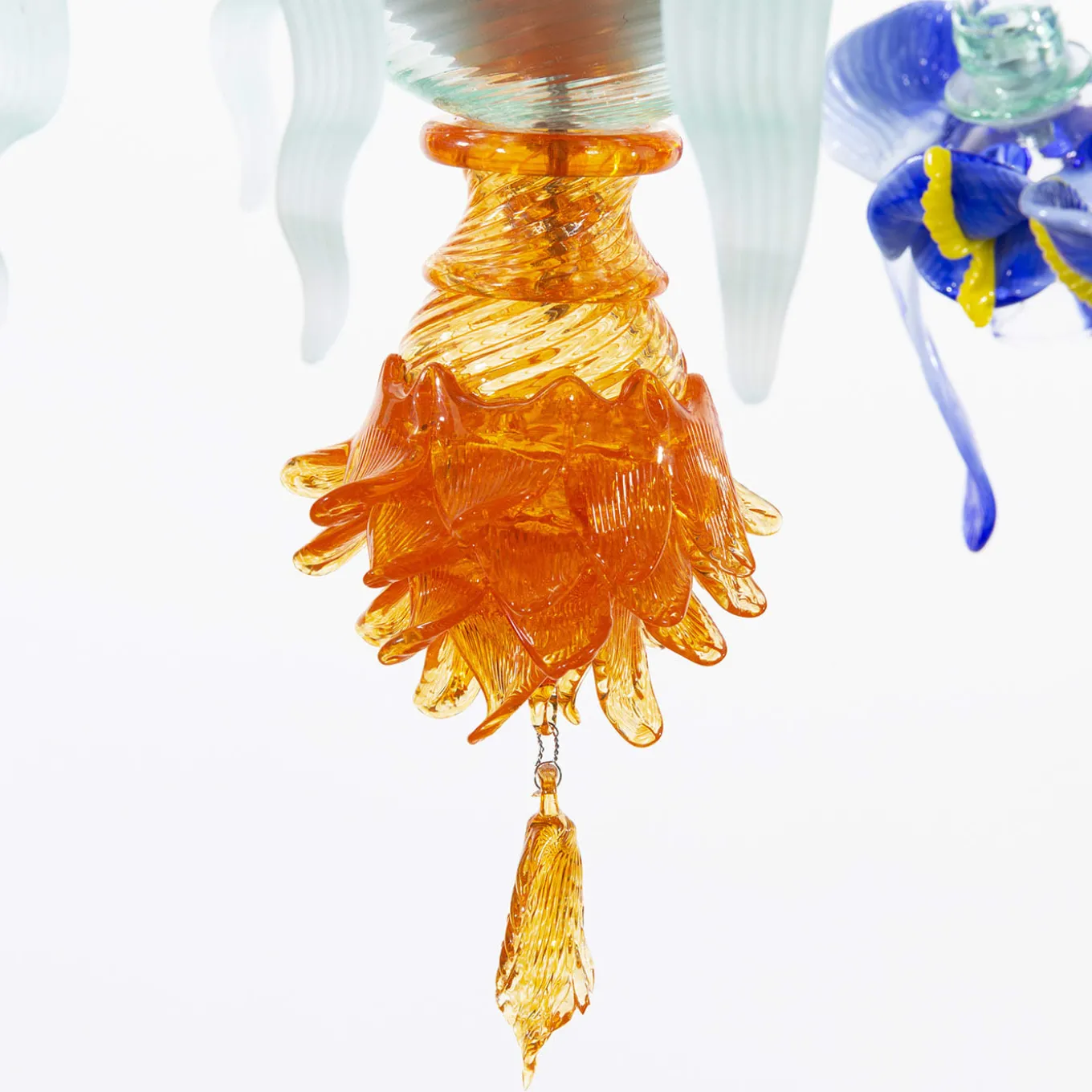 Iris Blue Small Chandelier