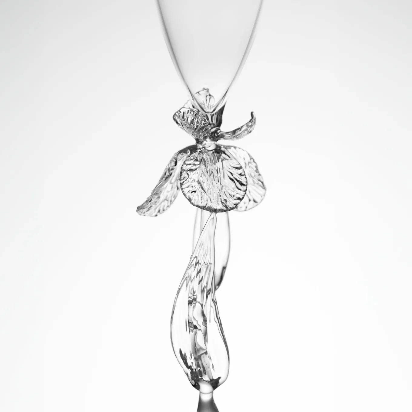 Iris Pseudacorus Glass Flute