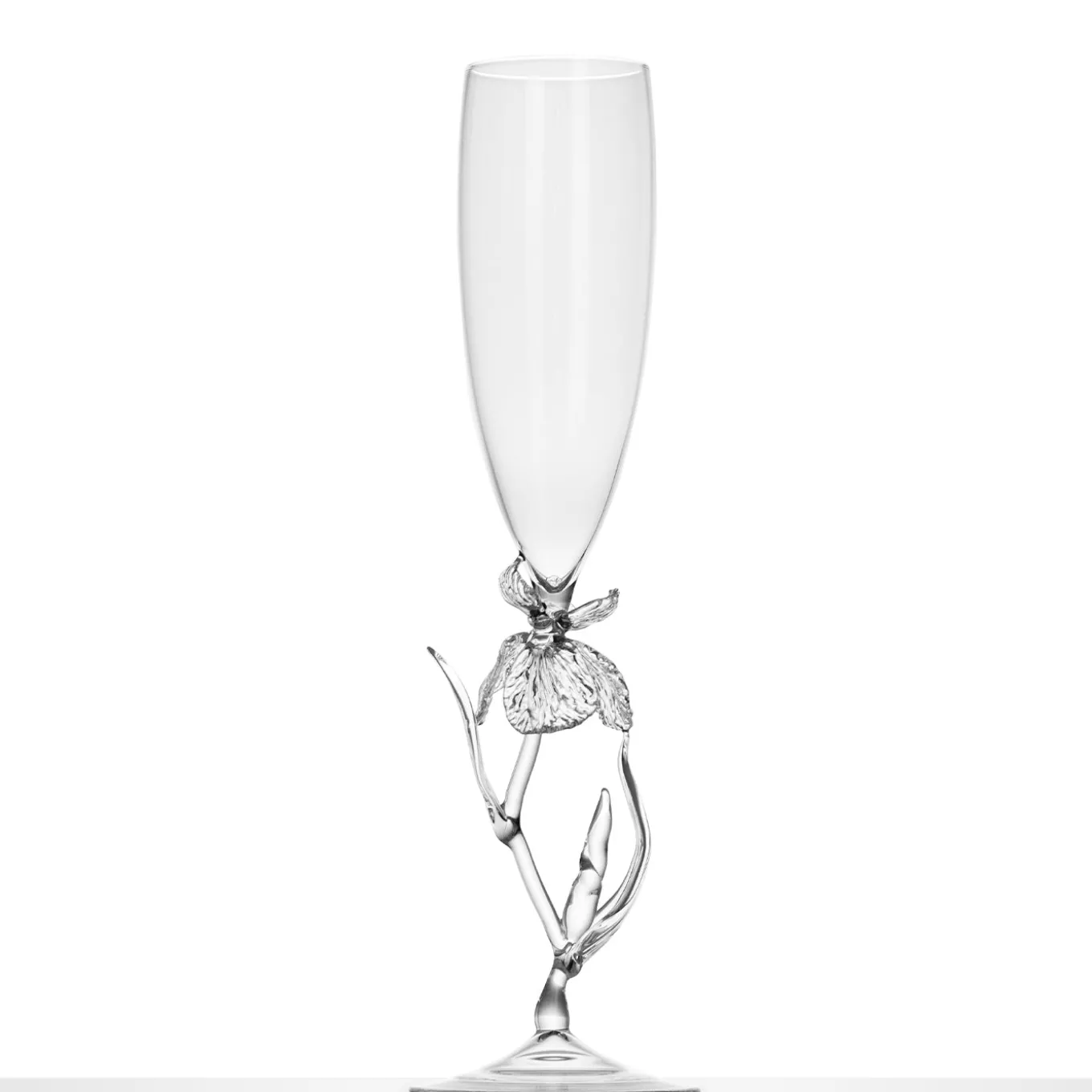 Iris Pseudacorus Glass Flute